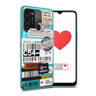 Силиконовый чехол Flight to Paris на Tecno Spark 8C