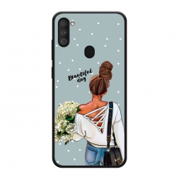Матовый силиконовый чехол Beautiful day на Samsung Galaxy A11