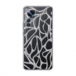 Силиконовый чехол Сетка хром на Xiaomi 12T Pro