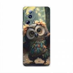 Силиконовый чехол Тропическая сова на Xiaomi 13 Lite