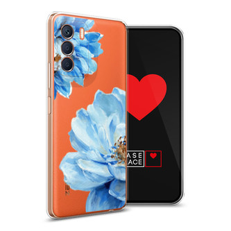 Силиконовый чехол Голубые клематисы на Infinix Zero 5G 2023