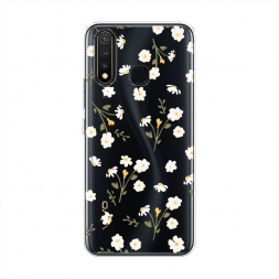 Силиконовый чехол Пучки ромашек паттерн на Vivo Y19