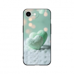 Матовый силиконовый чехол Сахарные сердечки на iPhone 16e