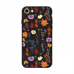 ������� ����������� ����� Orange Purple flowers �� iPhone 7