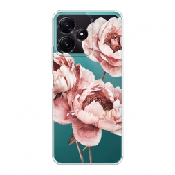 Силиконовый чехол Акварельные бутоны на Poco M6 Pro 5G