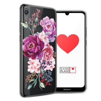 Силиконовый чехол Пурпурные бутоны на Huawei Y6s