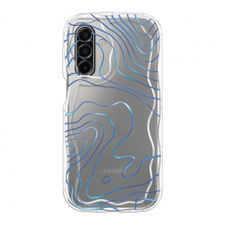 Волнистый чехол Blue lines на Samsung Galaxy A17