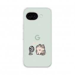Силиконовый чехол Котик с вентилятором на Google Pixel 10A