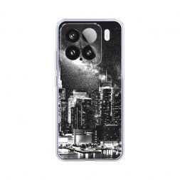Силиконовый чехол Ночной Нью-Йорк на Xiaomi 15