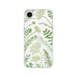 Силиконовый чехол Green Leaves на iPhone 16e
