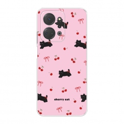 Силиконовый чехол cherry cat на Honor X7A