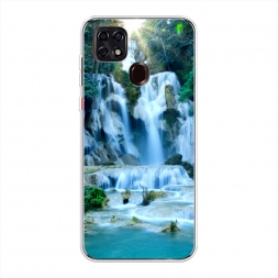 Силиконовый чехол Водопад 8 на ZTE Blade 20 Smart