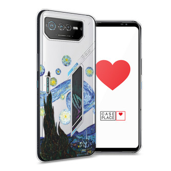 Силиконовый чехол Ночь Ван Гога на Asus ROG Phone 6