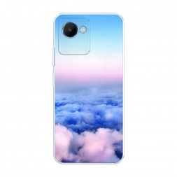 Силиконовый чехол Облака на Realme C30S 4G