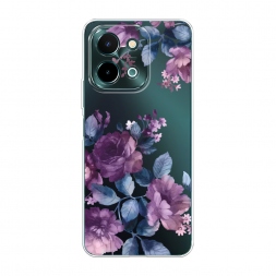 Силиконовый чехол Purple Blossoms на Vivo Y28 4G