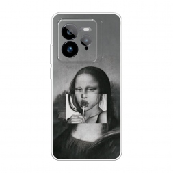 Силиконовый чехол Mona Lisa sucking lollipop на Realme GT 7 Pro