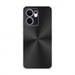 Силиконовый чехол Чёрный винил на Oppo Reno 13F