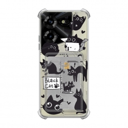 ������ Black cat doodles �� Tecno Pova 5