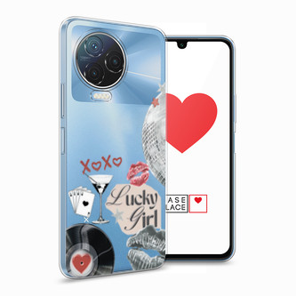 Силиконовый чехол xoxo lucky girl 2 на Infinix Note 12 Pro 4G