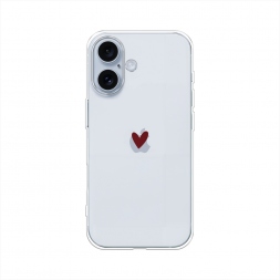 Силиконовый чехол Маленькое красное сердечко на iPhone 17