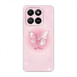 Силиконовый чехол be free butterfly 3 на Honor X7d