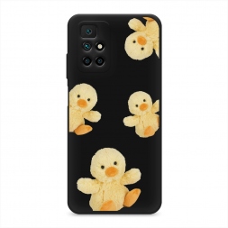 Матовый силиконовый чехол Плюшевые утки на Xiaomi Redmi Note 11 4G China