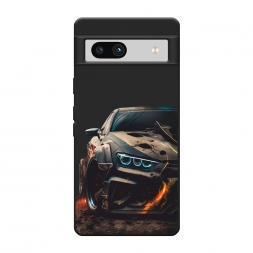 Матовый силиконовый чехол На износ 2 на Google Pixel 7a