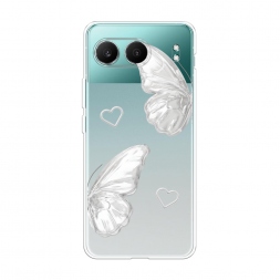 Силиконовый чехол white butterflies 2 на OnePlus Nord 4 5G
