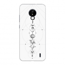 Силиконовый чехол Парад планет на Nokia C10