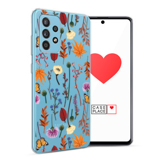 ����������� ����� Orange Purple flowers �� Samsung Galaxy A52s
