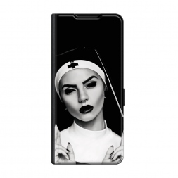 Чехол-книжка Premium Черная монашка на Realme C53