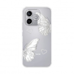 Силиконовый чехол white butterflies 2 на Honor 600 Lite