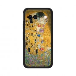 Матовый силиконовый чехол Поцелуй Гюстава Климта на Google Pixel 8A