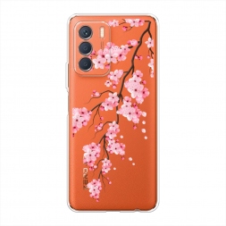 Силиконовый чехол Розовая сакура на Infinix Zero 5G 2023