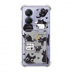 ������ Black cat doodles �� Xiaomi Poco M7 Pro