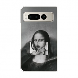 ����������� ����� Mona Lisa sucking lollipop �� Google Pixel Fold