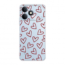 Силиконовый чехол Little hearts doodles 2 на Realme Note 80