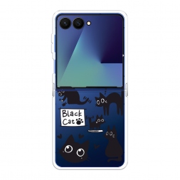 ����������� ����� Black cat doodles �� Samsung Galaxy Z Flip 7