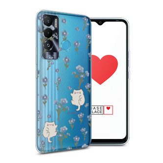 Силиконовый чехол Gentle cats на Tecno Pova Neo