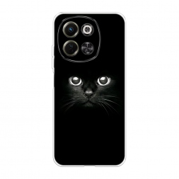Силиконовый чехол Взгляд черной кошки на Tecno Spark 30 5G