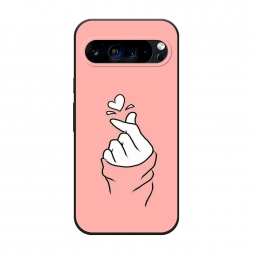 Матовый силиконовый чехол Любовь-щелк на Google Pixel 9 Pro XL
