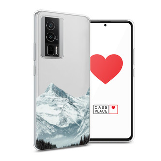 Силиконовый чехол Горы арт 1 на Poco F5 Pro