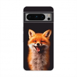 Силиконовый чехол Весёлая лиса на Google Pixel 8 Pro