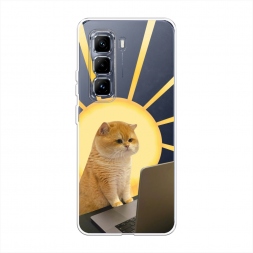 Силиконовый чехол Усердный работник на Infinix Hot 50 Pro Plus