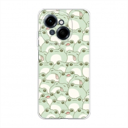 Силиконовый чехол Море жабок на Tecno Spark Go 1