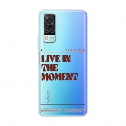 Силиконовый чехол Live in the moment на Vivo Y31