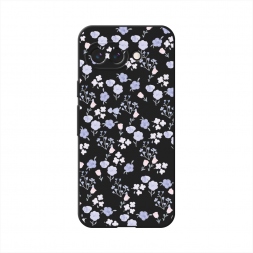 Матовый силиконовый чехол Сиреневые розы паттерн на Google Pixel 9a