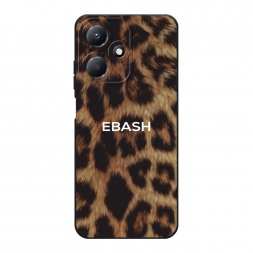Матовый силиконовый чехол Ebash на леопарде на Infinix Hot 30 Play