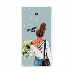 Силиконовый чехол Beautiful day на Alcatel Pixi 4 (5) 5045D