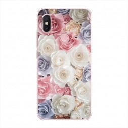 Силиконовый чехол Пастельные розы на Xiaomi Redmi S2 (Redmi Y2)